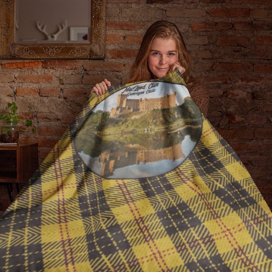 Scottish MacLeod Clan's Castle Sherpa Blanket Sherpa Deken