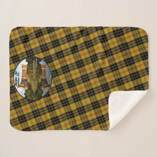 Scottish MacLeod Clan's Castle Sherpa Blanket Sherpa Deken (Voorkant (horizontaal))