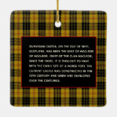 Scottish MacLeod Clan's Dunvegan Castle Xmas Keramisch Ornament (Achterkant)