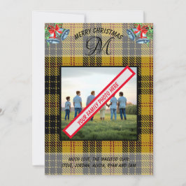 Scottish MacLeod Clan's Gele Tartan Xmas Kaart