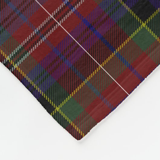 Scottish Macpherson Crest Badge en Tartan Fleece Deken (Hoek)