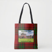 Scottish Maxwell Caerlaverock Castle Clan Tartan Tote Bag (Voorkant)