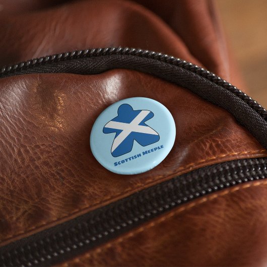 Scottish Meeple Button