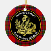 Scottish Merry Kerstmis en Happy New Year Keramisch Ornament (Voorkant)