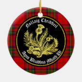 Scottish Merry Kerstmis en Happy New Year Keramisch Ornament (Achterkant)