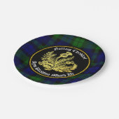 Scottish Merry Kerstmis en Happy New Year Papieren Bordje (Gekanteld)