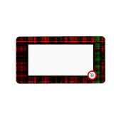 Scottish Monogrammed- open lijst Label (Voorkant)