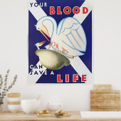 Scottish National Blood Transfusion Association Poster (Keuken)