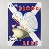 Scottish National Blood Transfusion Association Poster (Voorkant)