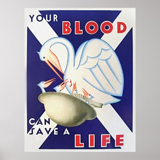 Scottish National Blood Transfusion Association Poster (Voorkant)