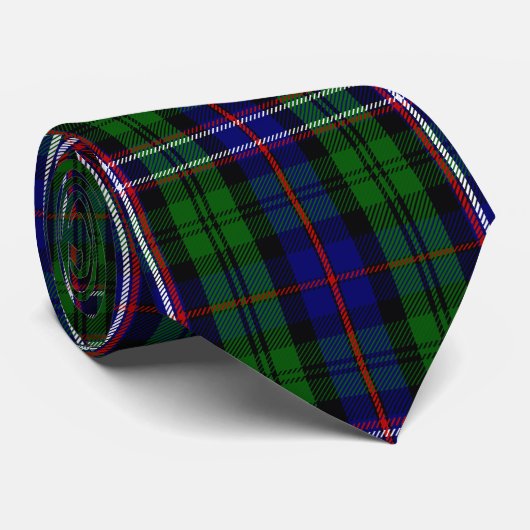 Scottish National Tartan Print Stropdas (Opgerold)