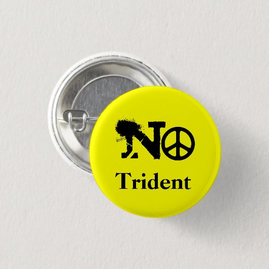 Scottish No Trident Button Badge (Voorkant /achterkant)