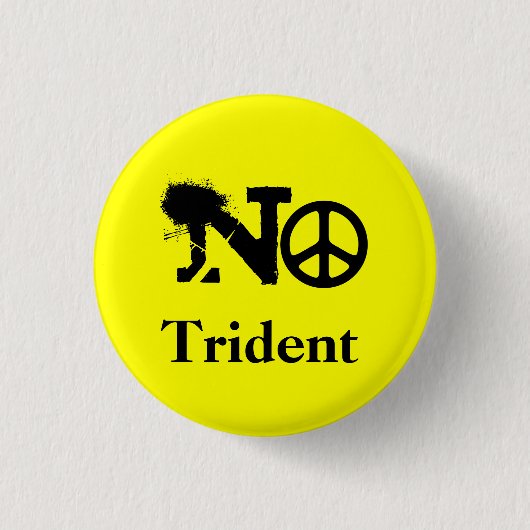 Scottish No Trident Button Badge (Voorkant)