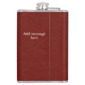 Scottish Personalized Gold Thistle Red Heupfles (Achterkant)