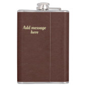 Scottish Personalized Golden Thistle Heupfles (Achterkant)