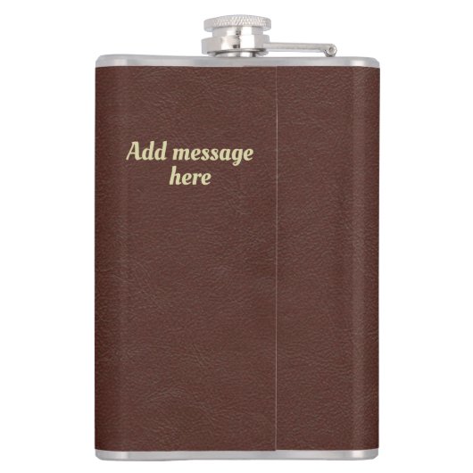 Scottish Personalized Golden Thistle Heupfles (Achterkant)