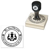 Scottish Personalized Thistle Rubberstempel (Gestempeld)