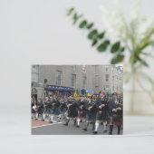 Scottish Pipeband Briefkaart (Staand voorkant)