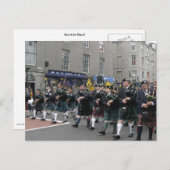 Scottish Pipeband Briefkaart (Voorkant / Achterkant)
