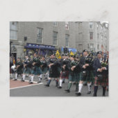 Scottish Pipeband Briefkaart (Voorkant)
