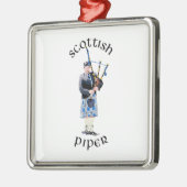 Scottish Piper - Blue Pset Metalen Ornament (Links)