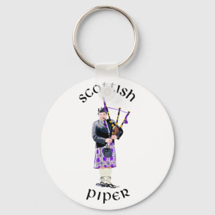 Scottish Piper - Paars Sleutelhanger