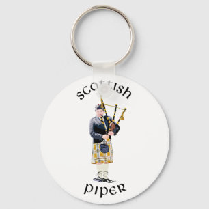 Scottish Piper - Tan Kilt Sleutelhanger