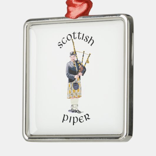 Scottish Piper - Tan Play Metalen Ornament (Links)