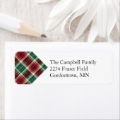 Scottish Plaid Return Address Label (Insitu)