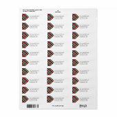Scottish Plaid Return Address Label (Full Sheet)