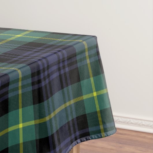 Scottish Plaid Tartan Pattern Green Paarse Yellow Tafelkleed (Voorbeeld)