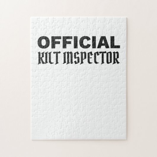 Scottish Pride Official Kilt Inspector Scottish Legpuzzel (Verticaal)