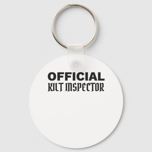 Scottish Pride Official Kilt Inspector Scottish Sleutelhanger (Voorkant)