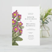 Scottish Primrose Invitation Kaart (Staand voorkant)