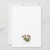 Scottish Primrose Invitation Kaart (Achterkant)