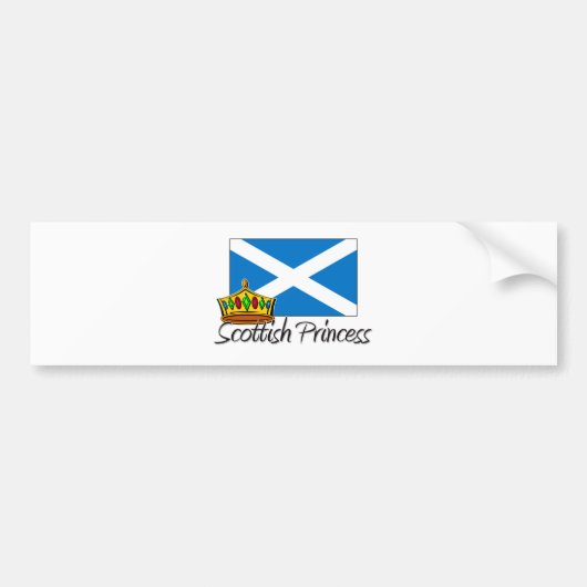 Scottish Princess Bumpersticker (Voorkant)