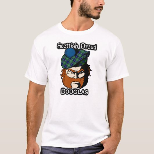 Scottish Proud Clan Douglas Tartan T-shirt (Voorkant)