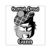 Scottish Proud Clan Gunn Art Rubberstempel (Afrduk)