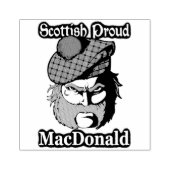 Scottish Proud Clan MacDonald Art Rubberstempel (Afrduk)