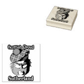 Scottish Proud Clan Sutherland Art Rubberstempel (Gestempeld)