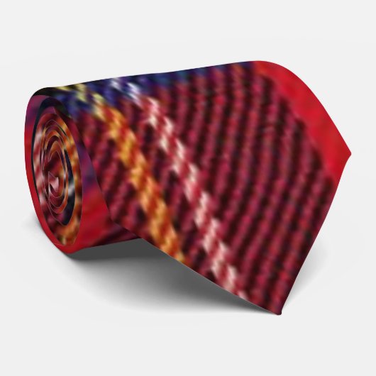 Scottish Pset Design Stropdas (Opgerold)