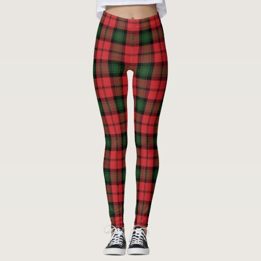 Scottish Pset Kerr Clan Tartan Pattern Leggings (Voorkant)