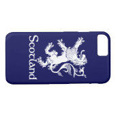 Scottish Rampant Lion Navy Blue Case-Mate iPhone Case (Achterkant (Horizontaal))