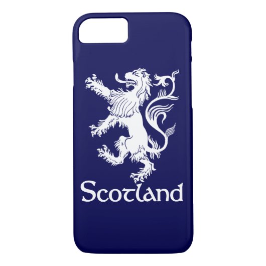 Scottish Rampant Lion Navy Blue Case-Mate iPhone Case (Achterkant)