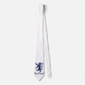 Scottish Rampant Lion Navy Blue Stropdas (Voorkant)