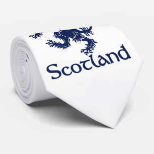 Scottish Rampant Lion Navy Blue Stropdas