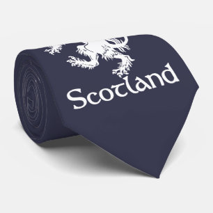 Scottish Rampant Lion Navy Blue Stropdas