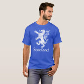 Scottish Rampant Lion Navy Blue T-shirt (Voorkant volledig)