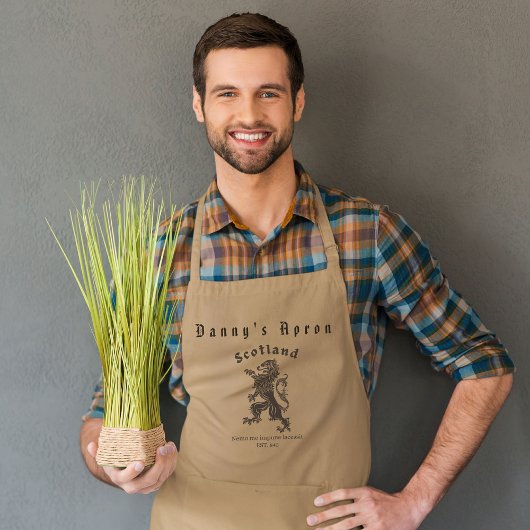 Scottish Rampant Lion Schort, BBQ Schort