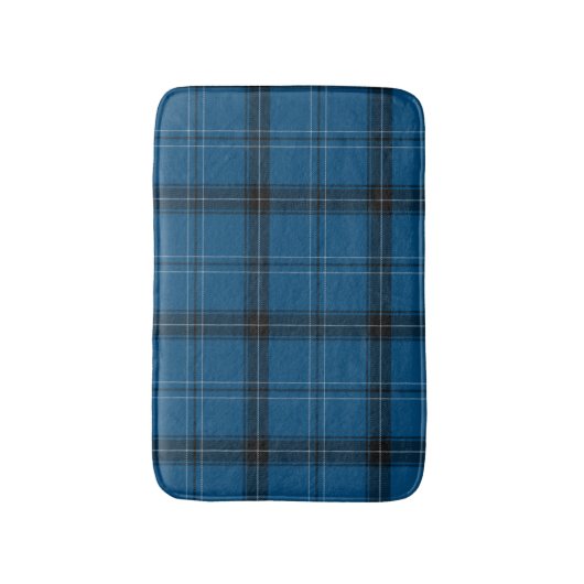 Scottish Ramsay Blue Tartan Badmat (Voorkant Verticaal)